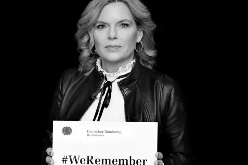 Bundestagspräsidentin Julia Klöckner beteiligt sich an #WeRemember-Kampagne
