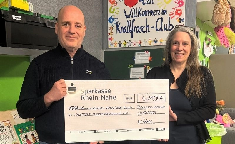 KRN Mitarbeitende spenden an Kinderschutzbund Bad Kreuznach