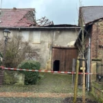 Scheunendach kracht in Obermoschel ein