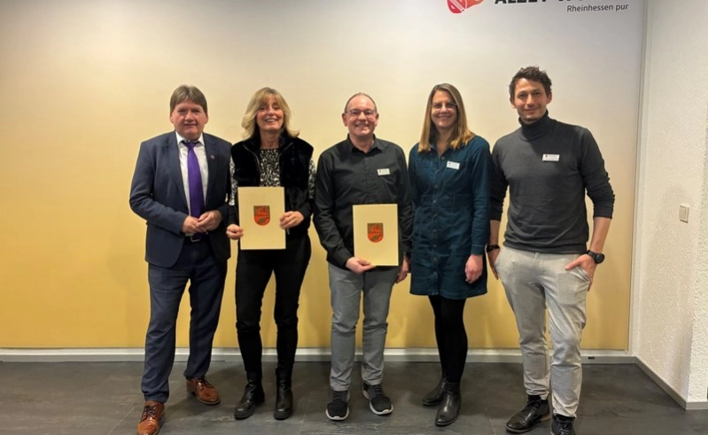 Zwei Dienstjubiläen in der Kreisverwaltung Alzey-Worms