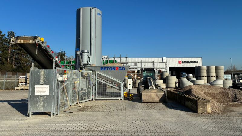 Binger Baustoffhändler startet Drive-in-Anlage für Beton