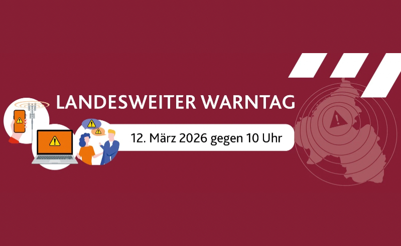Landesweiter Warntag in Rheinland-Pfalz am 12. März