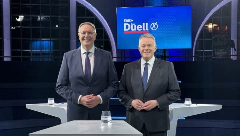 Landtagswahl: SWR TV-Duell zeigt Vorteil bei Gordon Schnieder