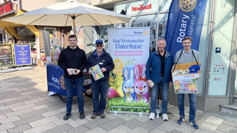 Osterhasen helfen Kindern in Kreuznach