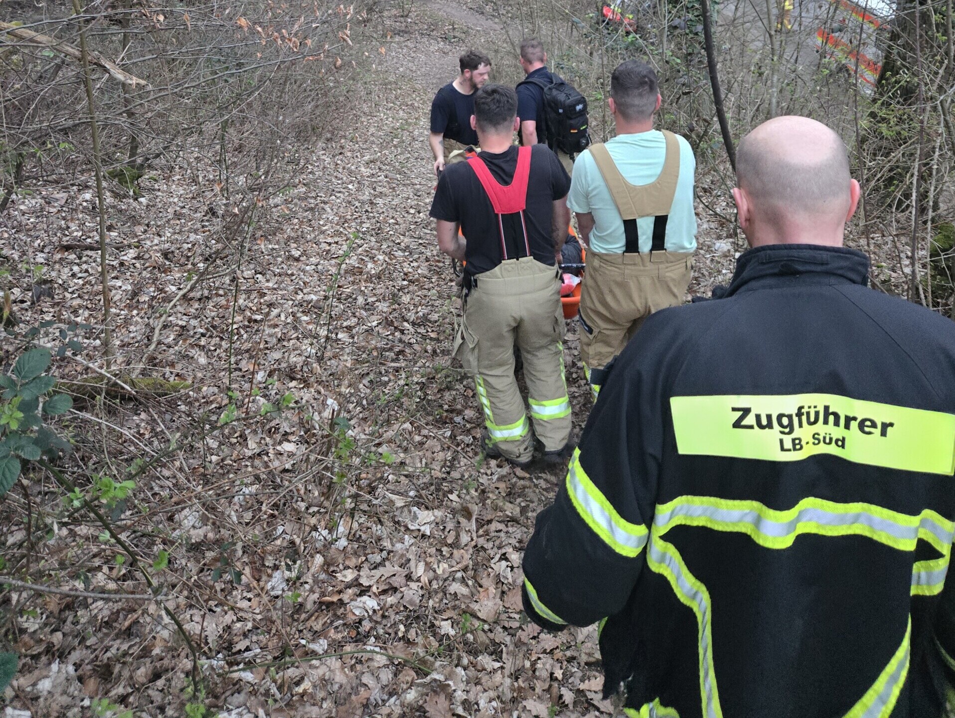 Rettungseinsatz im Wald bei Bad Kreuznach