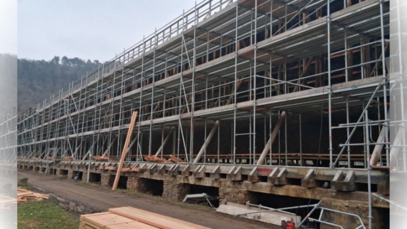 Trotz Sparmaßnahmen: Gradierwerk bleibt in voller Länge erhalten