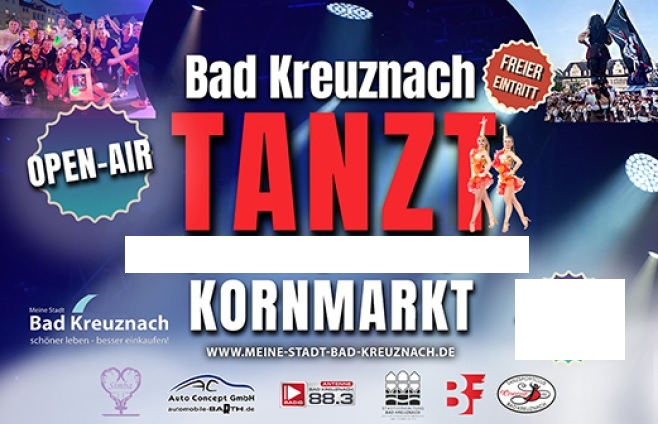 „Bad Kreuznacht tanzt“ geht in die fünfte Runde – Zwei Tage voller Musik, Tanz und „Schaum“ auf dem Kornmarkt!