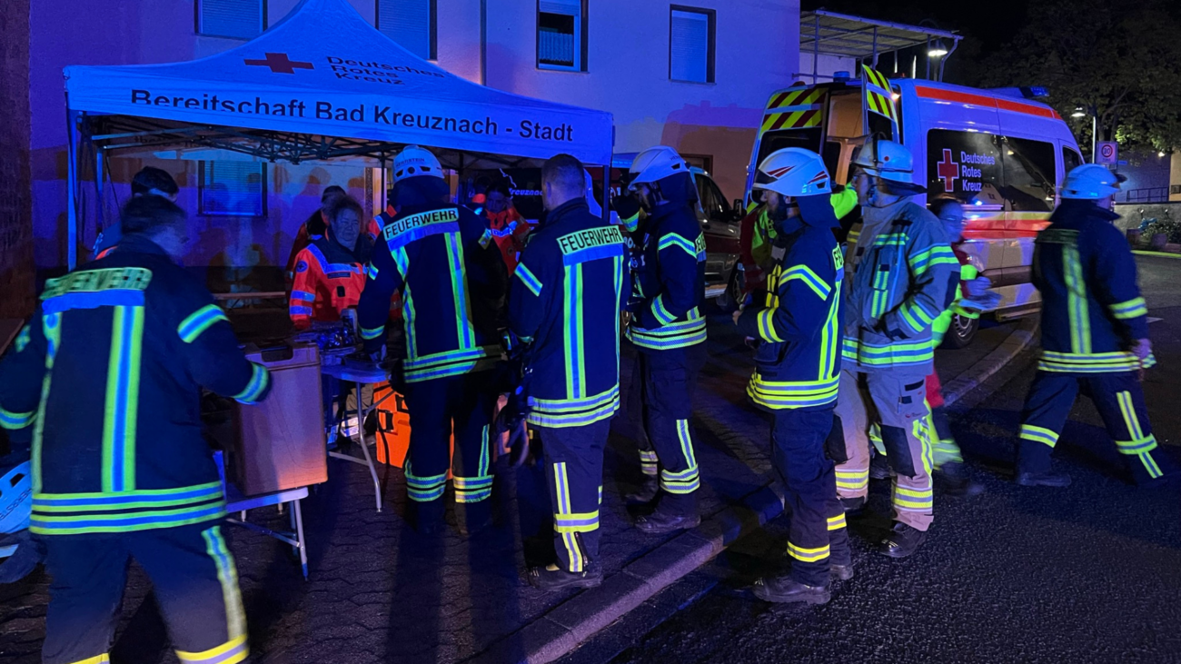 Großbrand in Heimweiler: DRK unterstützt mit Verpflegung