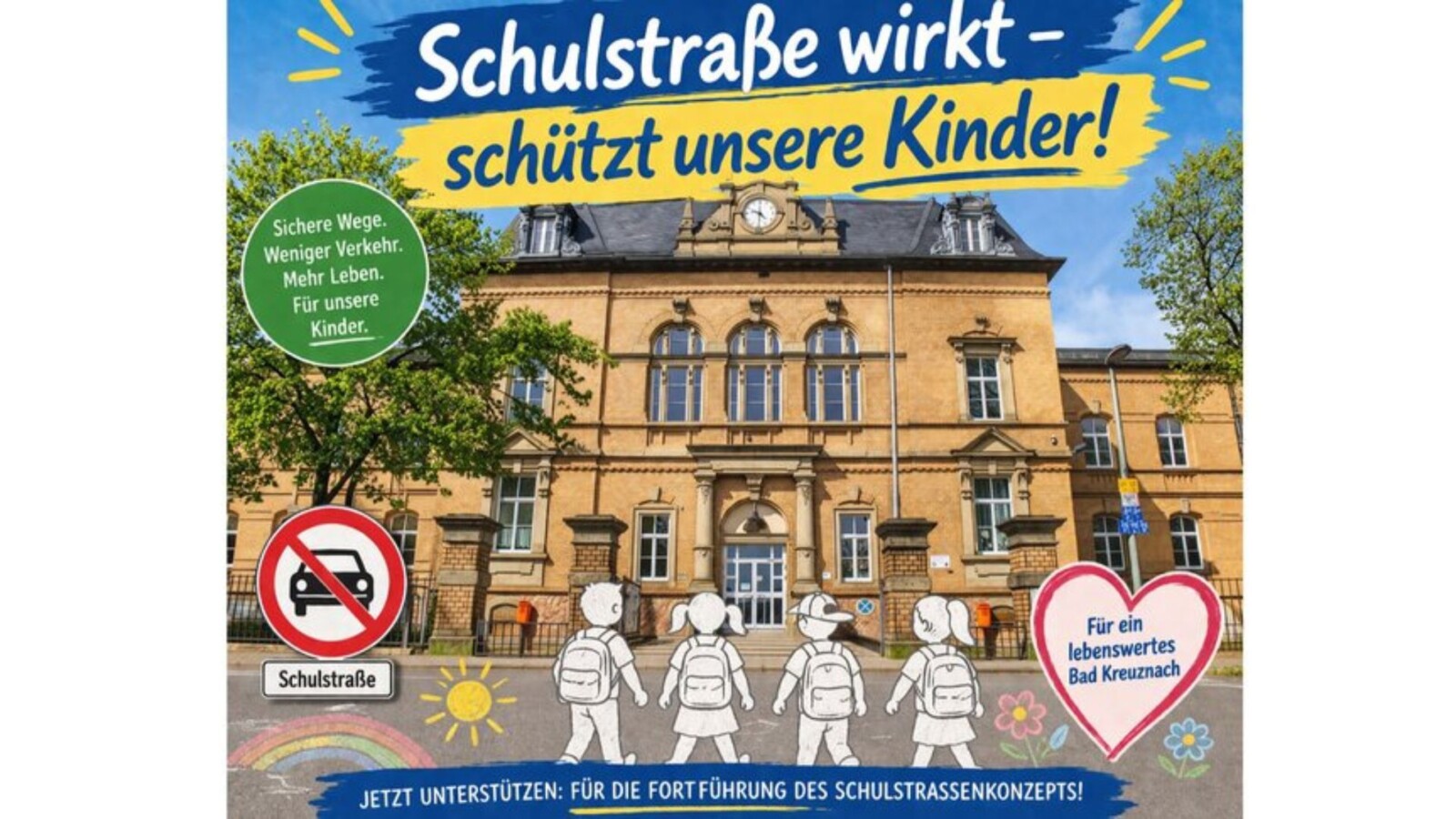 Petition zur Wiedereinführung der Schulstraße an der Hofgartenschule