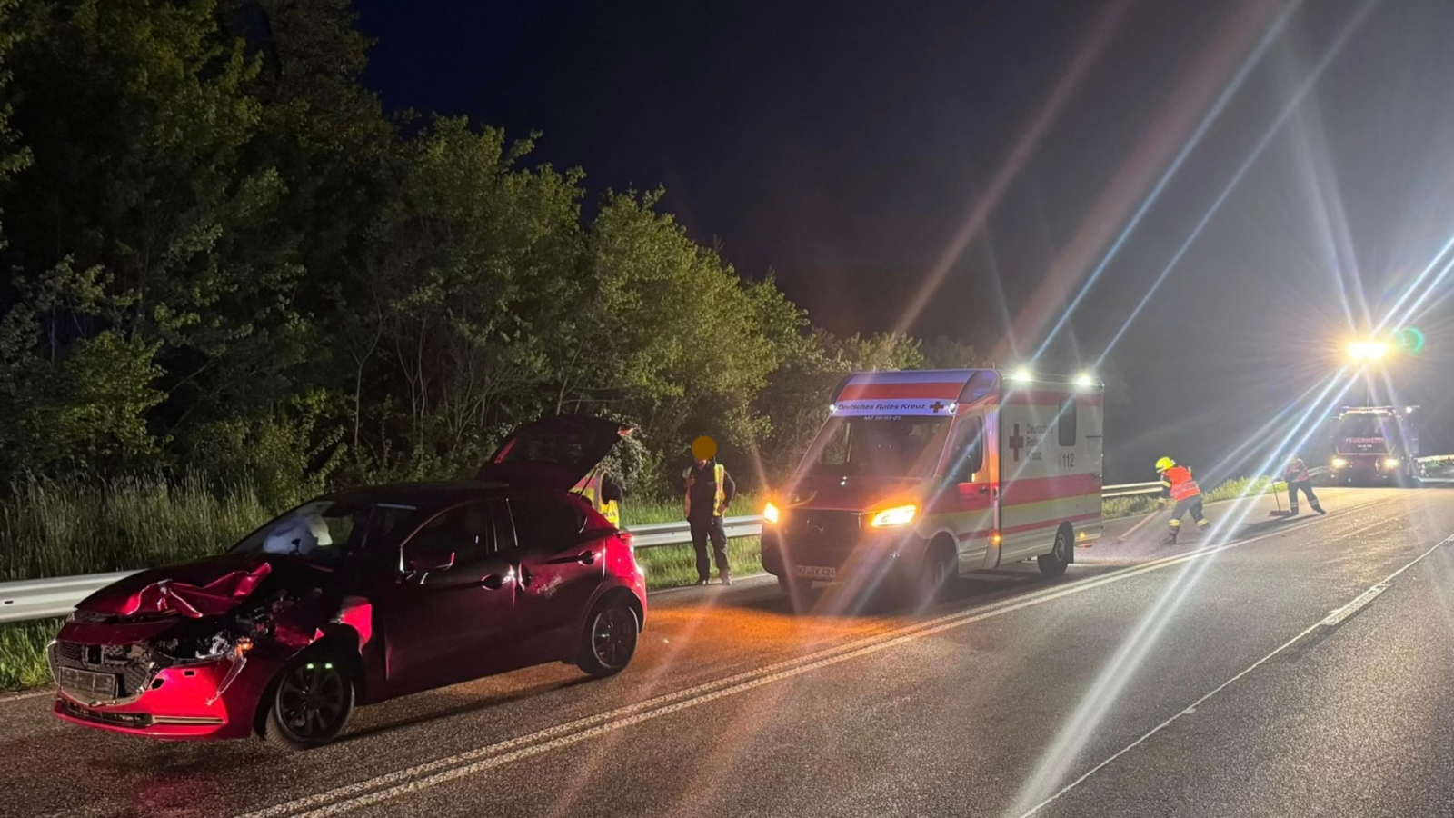 Wildunfall auf der B41 bei Waldböckelheim