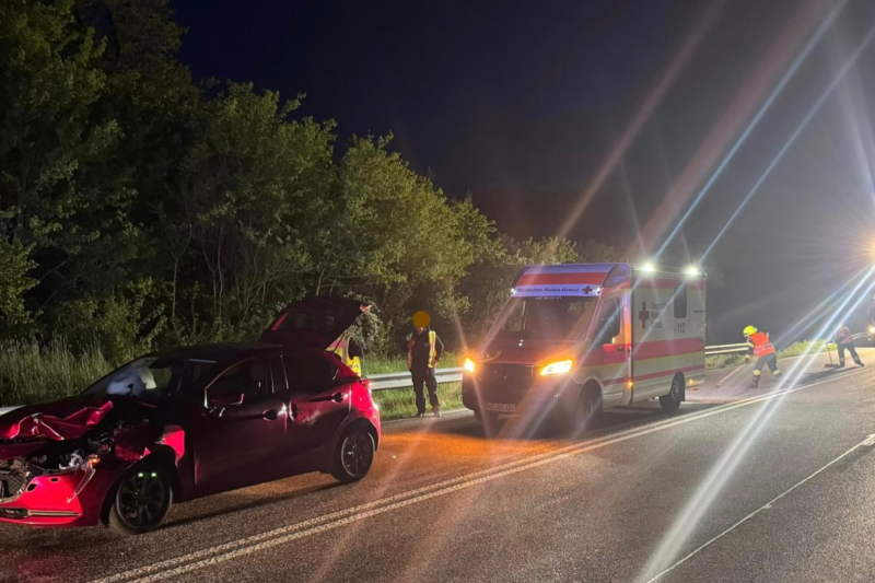 Wildunfall auf der B41 bei Waldböckelheim