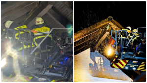 Blitzeinschlag sorgt für Feuerwehreinsatz in Hackenheim