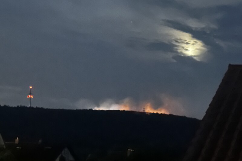 Waldbrand am Rotenfels: Verletzter Feuerwehrmann wieder zu Hause