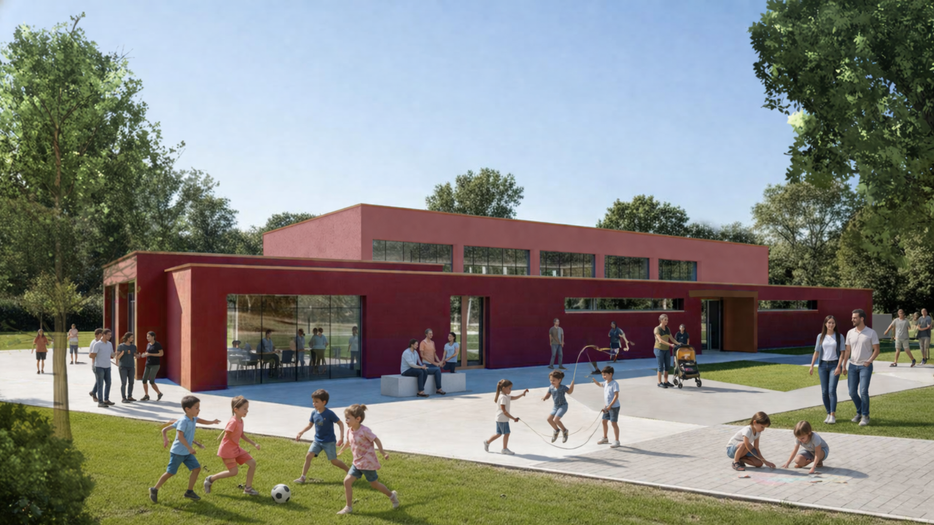 Baustart für die neue Eisweinhalle in Dromersheim