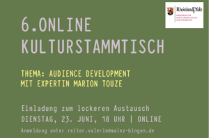 Digitaler Kulturstammtisch: Vernetzung für Kulturschaffende