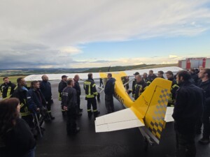 Feuerwehren trainieren den Ernstfall am Flugplatz Kirn