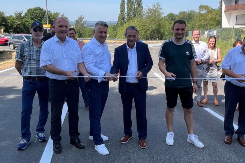 Flugplatzstraße nach zwei Monaten Bauzeit wieder frei