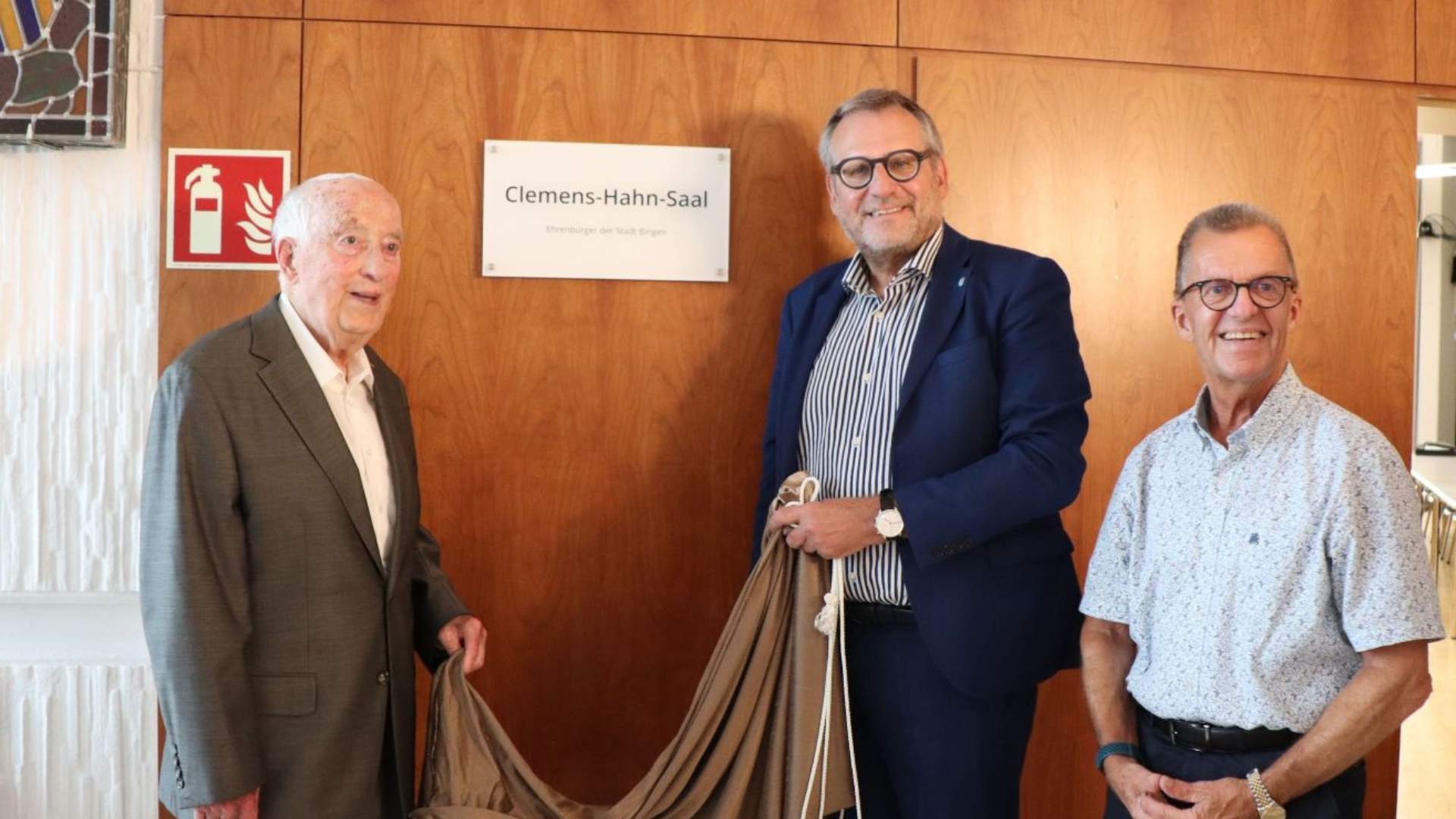 Großer Saal heißt jetzt Clemens-Hahn-Saal