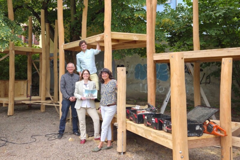 Ingelheim baut neue Spiellandschaft am Wasserspielplatz