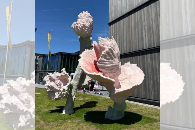 Neue Skulptur vollendet Kunstprojekt der Kreisverwaltung