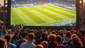 Wenig WM Public Viewing in Bad Kreuznach