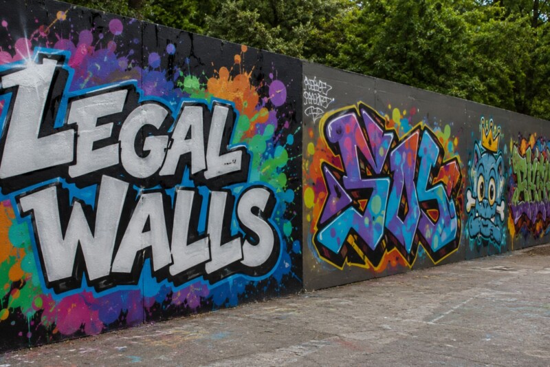Bad Kreuznach sperrt Graffitiflächen auf der Pfingstwiese