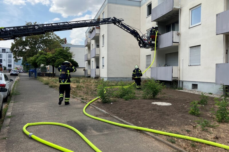 Elektrogrill brennt auf Balkon in Bad Kreuznach