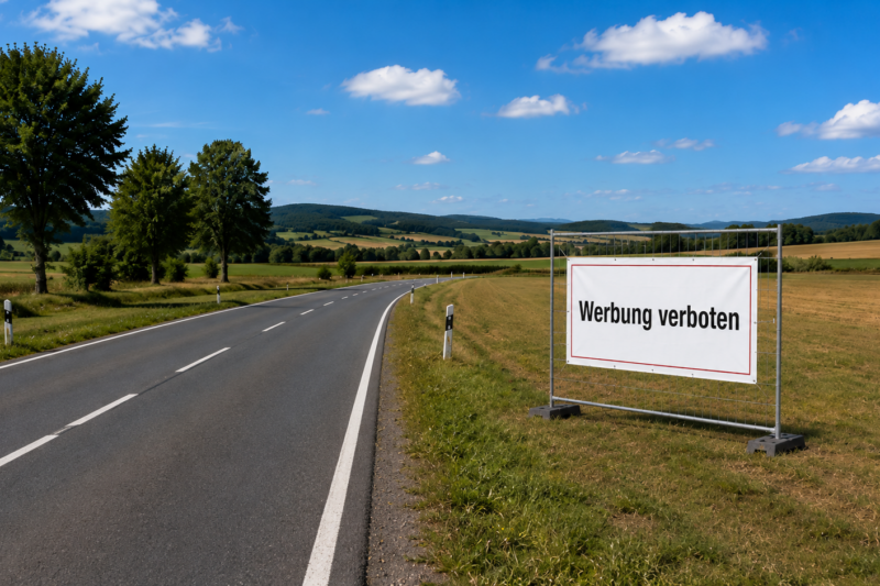 Fest-Banner können jetzt ein Bußgeld kosten
