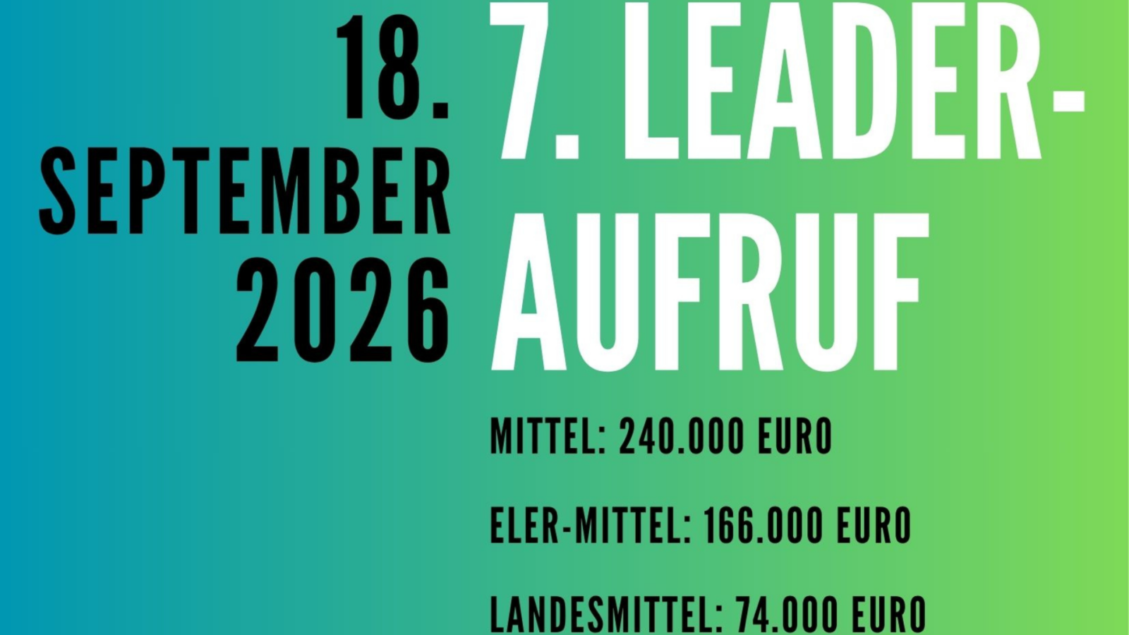 LAG Soonwald-Nahe startet neuen LEADER-Förderaufruf