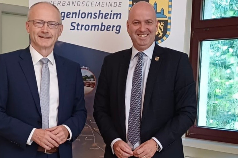 Minister-Besuch im Rathaus in Langenlonsheim