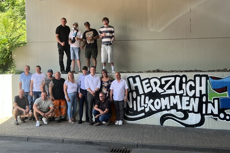 Neues Graffiti macht Bad Kreuznachs Stadteingang zum Hingucker