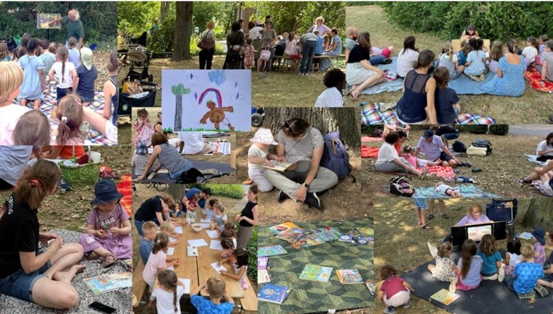 Vorlese-Picknick begeistert Familien in Bad Kreuznach