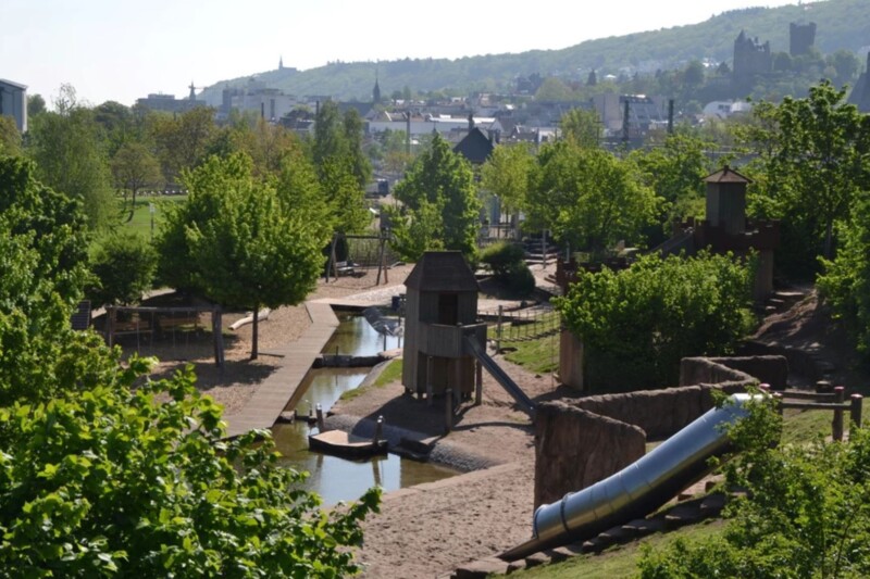 Wasserspielplatz in Bingen bleibt teilweise trocken