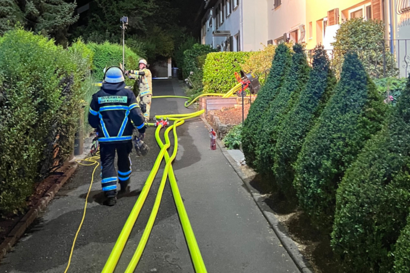 Zimmerbrand macht Wohnhaus unbewohnbar