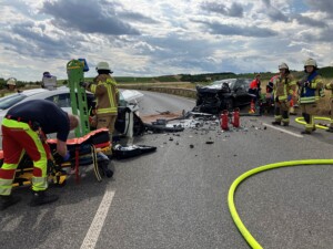 Zwei Verletzte bei Frontalzusammenstoß nahe Winzenheim