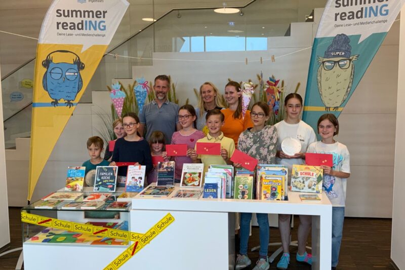 180 Kinder machen beim Ingelheimer summer readING mit