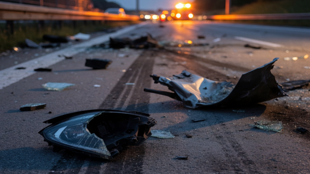 Baustellen-Crash auf der A61