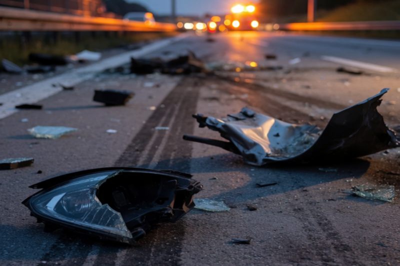 Baustellen-Crash auf der A61