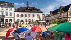 Beachvolleyballplatz in Linz am Rhein als Vorbild für den Kreis