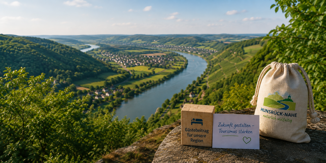 Hunsrück-Nahe Region. Blick auf die Nahe