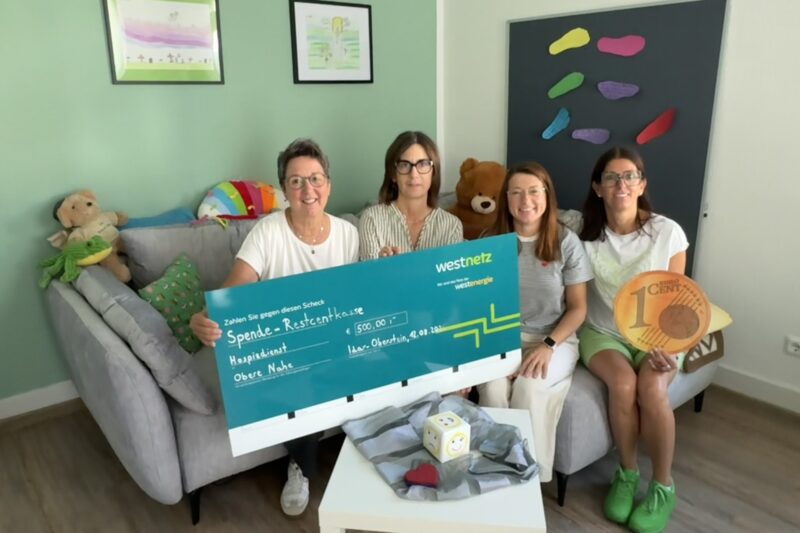 Restcent-Spende unterstützt Trauerarbeit des Hospizdienstes