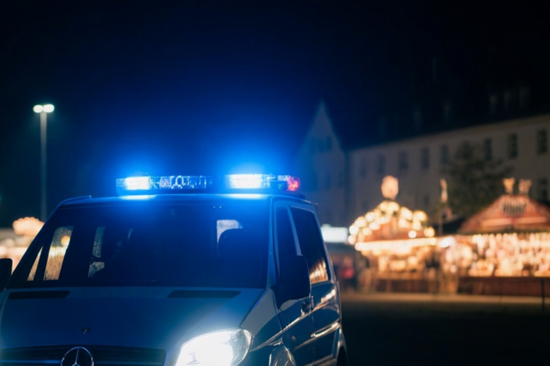 Ruhiger Jahrmarkt – dann trat ein Mann einen Polizisten