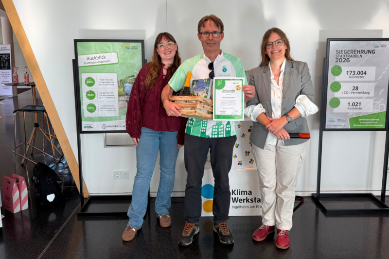 STADTRADELN: Ingelheim holt Bronze im Städtevergleich