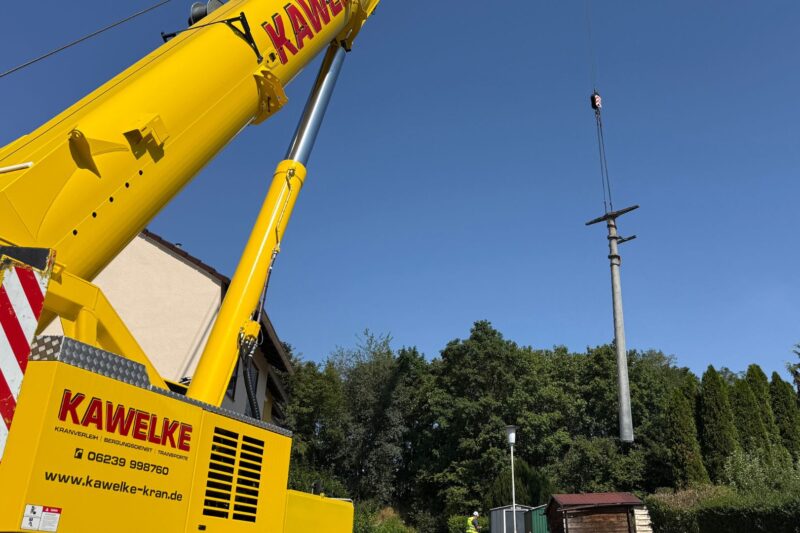 Westnetz baut Freileitung in Bad Sobernheim zurück