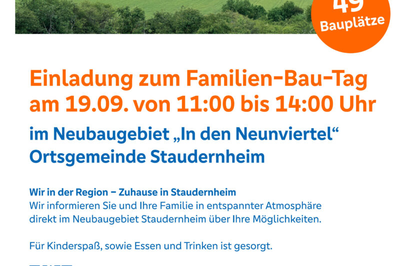 Familien-Bau-Tag Neubaugebiet Staudernheim