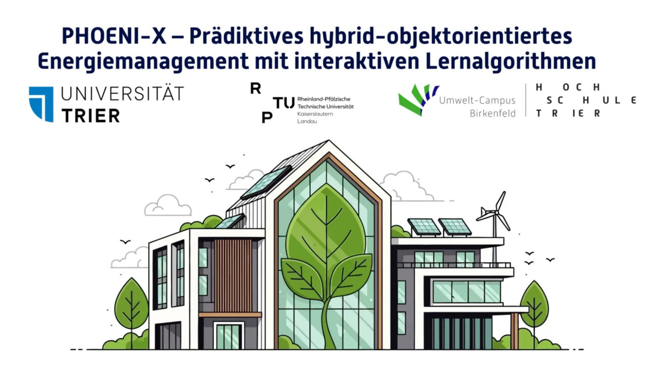 Umweltcampus Birkenfeld als Grafik mit dem Programm Phoeni-x zur KI Forschung