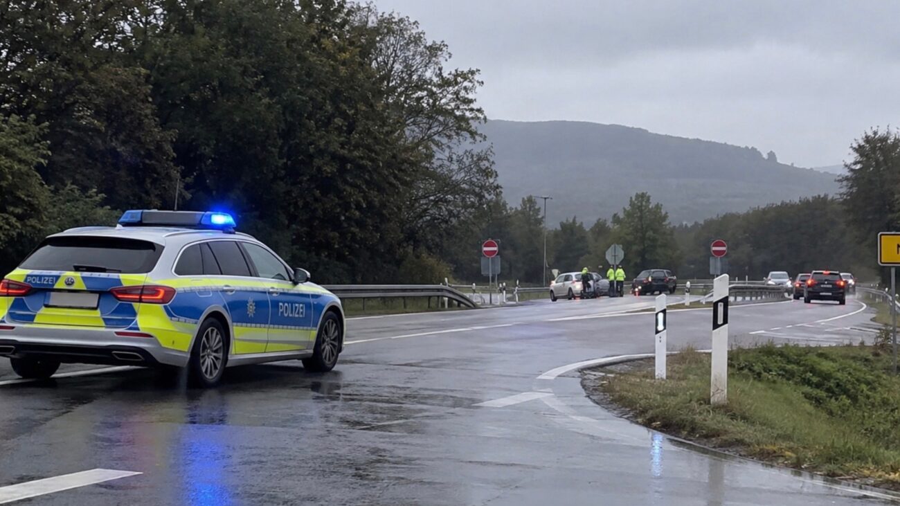 Unfall auf der B41 bei Nussbaum