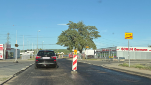Baustelle auf der Mainzer Straße: Viele Anwohner verärgert