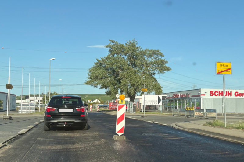Baustelle auf der Mainzer Straße: Viele Anwohner verärgert
