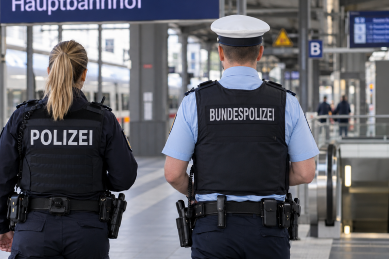 Einsatzkräfte kontrollieren 50 Personen am Bahnhof Kirn